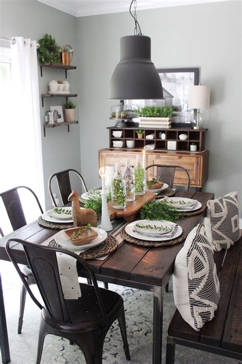 Industrial Farmhouse Dining Table Robyns Southern Nest Industrial