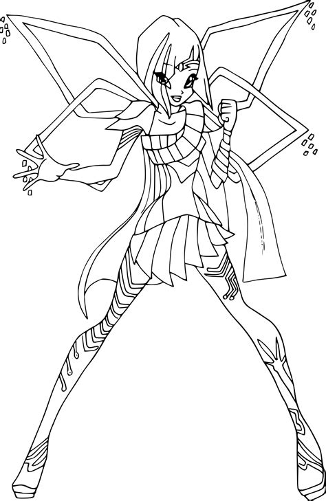 Coloriage Tecna Bloomix à imprimer