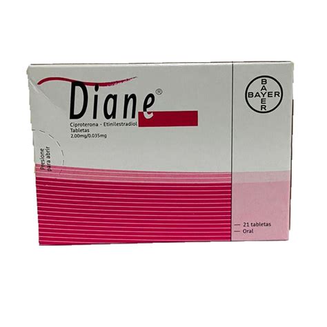 Diane 2000mg0035mg Tabletas C21 Farmacia Chs