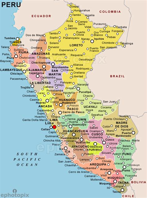 Cities In Peru Map Zip Code Map