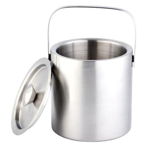 Large 13l Insulated Double Walled Stainless Steel Ice Bucket With Lid