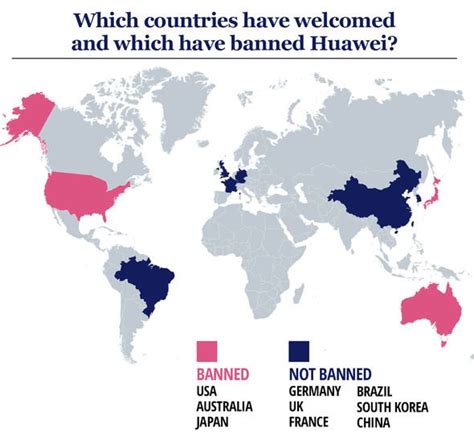 Huawei Mapped What Countries Have Banned And Welcomed Huawei 5g