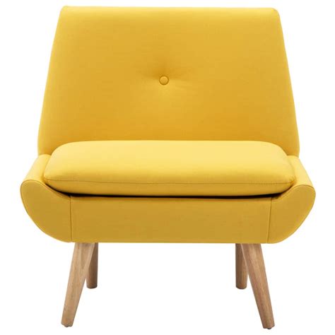Sind sie auf der suchestoffbezogener stuhl? Slipper-Stuhl Stoffbezug 73 x 66 x 77 cm Gelb | Sessel ...