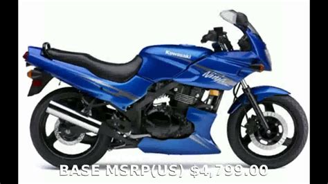Four stroke, parallel twin cylinders. 2004 Kawasaki Ninja 500R - Features, Specs - YouTube