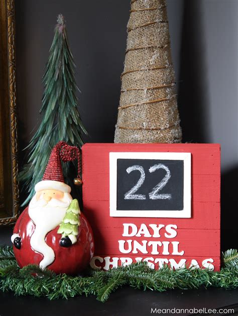 DIY Days Until Christmas Sign... Let the Christmas Countdown Begin