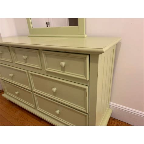 Kids Double Dresser Mirror By Stanley Young America 7 Drawers L