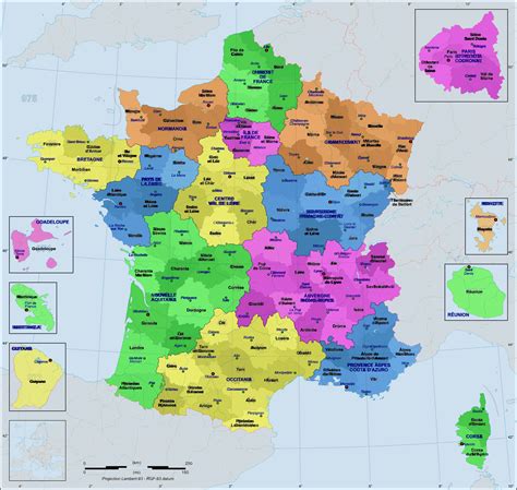 Carte De France Département 2021 Nouvelles Régions De France Avec