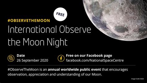 Observe The Moon Night National Space Centre Youtube