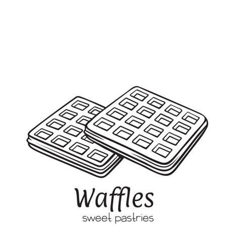 Belgian Waffle Isolated Illustrations Royalty Free Vector Graphics