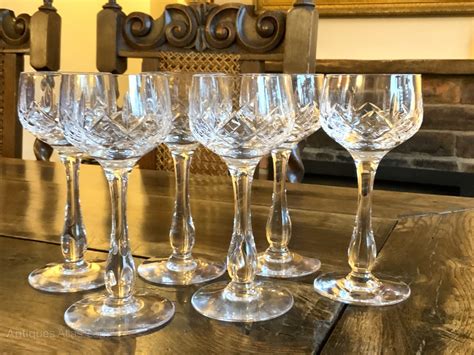 Antiques Atlas Superb Set Of Six Stuart Crystal Hock Wine Glasses