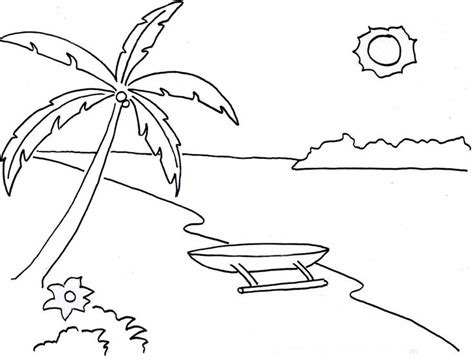 Pantai sekunyit merupakan wisata pantai yang baru baru ini menjadi populer. 36+ Keren Gambar Sketsa Pemandangan Pantai