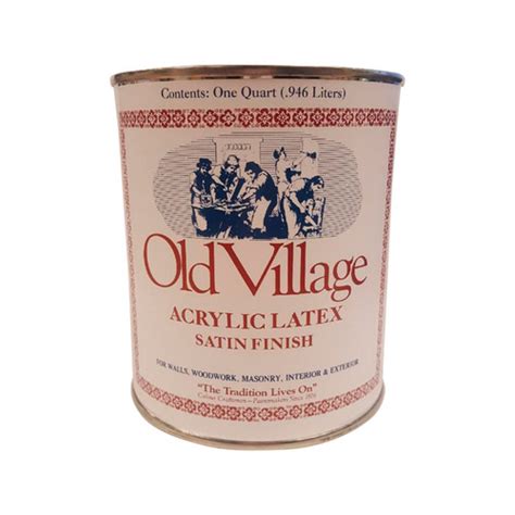 Old Village 1705 Qt Paint Satin British Red Water Based Exterior And