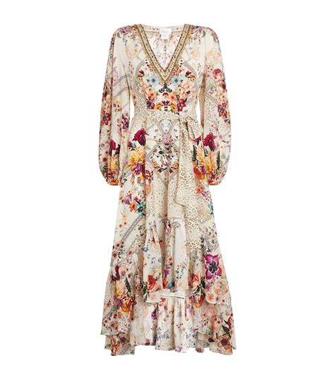 Camilla Silk Floral Dress Harrods Ae