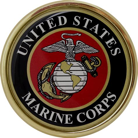 Us Marine Corps Crest Chrome Auto Emblem Usamm