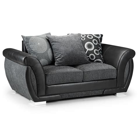 Shannon Seater Sofa Black Grey Focus Furnishing