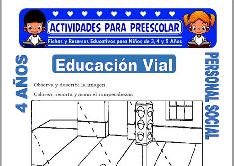 De la visita del caballero y de la princesa. Educación Vial para Niños de 4 Años | Actividades para Preescolar - 2020