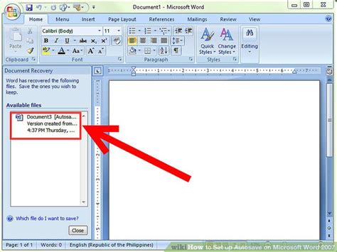 How To Set Up Autosave On Microsoft Word 2007 14 Steps