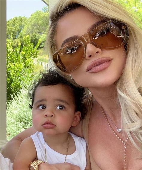 khloe kardashian shares first official photos of son tatum and he s growing up so fast hello
