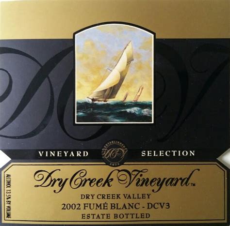 1996 Dry Creek Vineyard Dcv3 Fumé Blanc Usa California Sonoma County