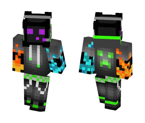 Download Fire And Ice Ender Slime Minecraft Skin For Free