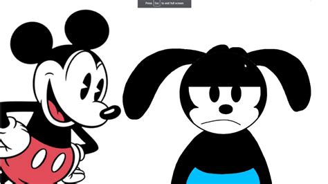 Oswald will not only be able to hold his own with competition, but will set a pace that will make the others hustle. ~ he continued working on the oswald series, until the 1940's. Oswald the Lucky Rabbit and Mickey Mouse - YouTube