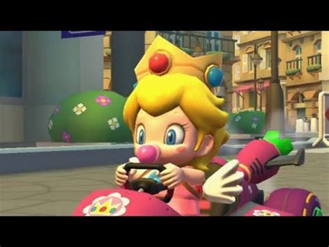 Kick back and relax as this bubble floats you around. Baby Peach (Cherub) Gameplay - Mario Kart Tour - YouTube