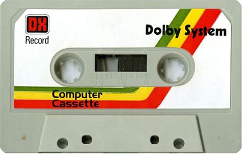 Dx Record Computer Cassette