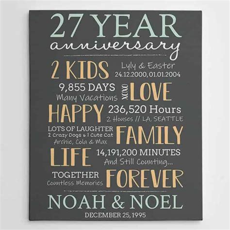 32 Best 27th Year Anniversary Quotes And Wishes 365canvas Blog