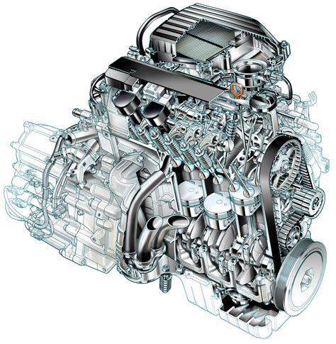 Honda Civic Vtec E Engine Cutaway Drawing In High Quality