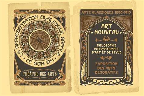 Create Beautiful Vintage Art Nouveau Posters In Photoshop And Illustrator