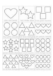 Numbers, Colors & Shapes concentrate - ESL worksheet by Earth64