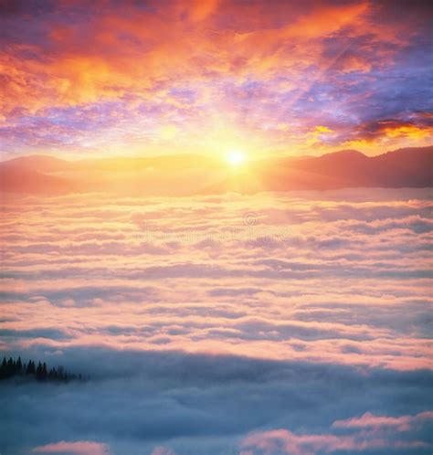 Misty Sea Carpathians Stock Image Image Of Carpathian 78695315