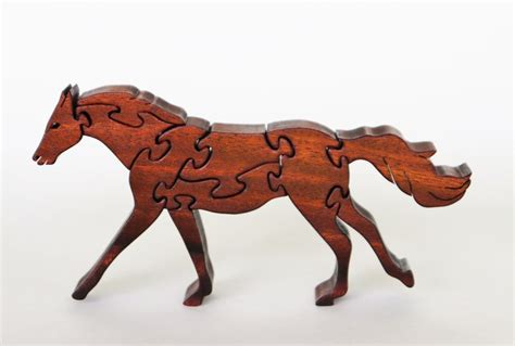 Horse Wooden Puzzle Scroll Saw Pattern Diy Woodworking