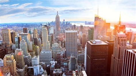New York Cityscape Sunrise Uhd 8k Wallpaper Pixelz