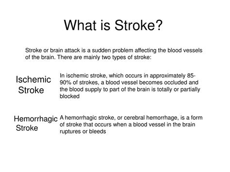 Ppt What Is Stroke Powerpoint Presentation Free Download Id278925