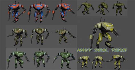 Navy Seal Team 3d Robots Unity Asset Store