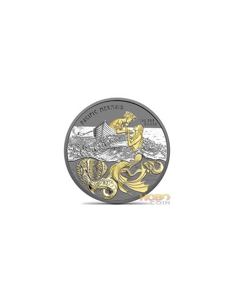 Pacific Mermaid Her Majesty 1 Oz Silver Coin 2 Tala Samoa