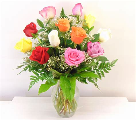 Rainbow Rose Bouquet In Avon Ny Avon Floral World And T Shoppe The Wedding Florist