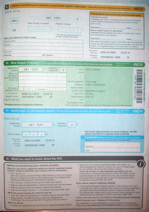 How many is too many? Registration document V5C (logbook) in UK