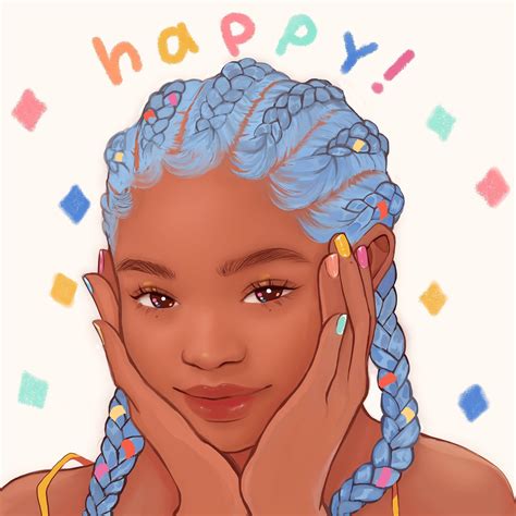 Black Girl Cartoon Girls Cartoon Art Cartoon Art Styles Black Love