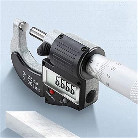Rjj 0 25mm Electronic Digital Display Outer Diameter Micrometer Hard