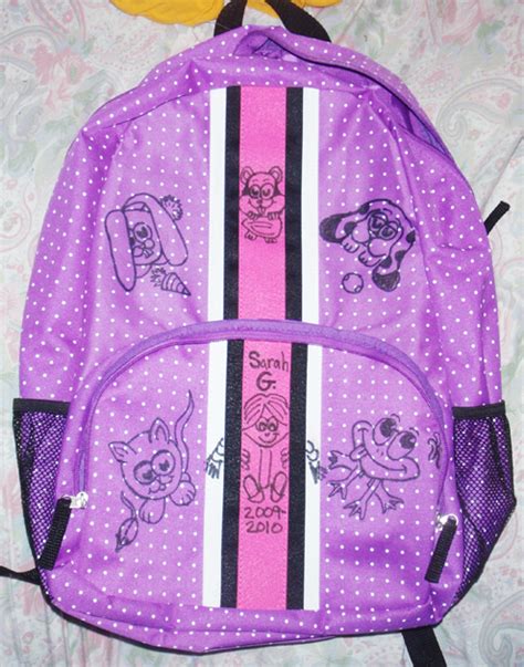 Trim and adhere it to the backpack to create cool patterns. Personalize & Decorate Your School Book Bags / BackPacks ...