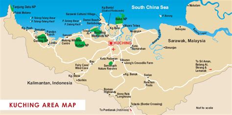 Kuching Map And Kuching Satellite Image