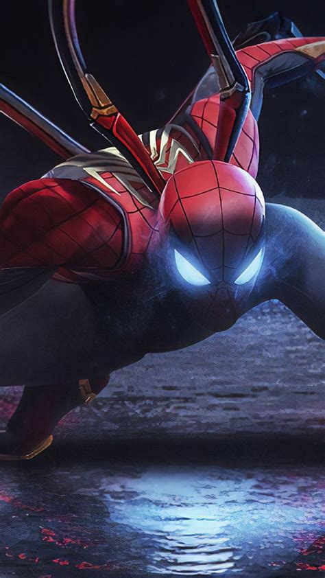 Download 720x1280 Wallpaper Человек паук Железный Человек Комиксы