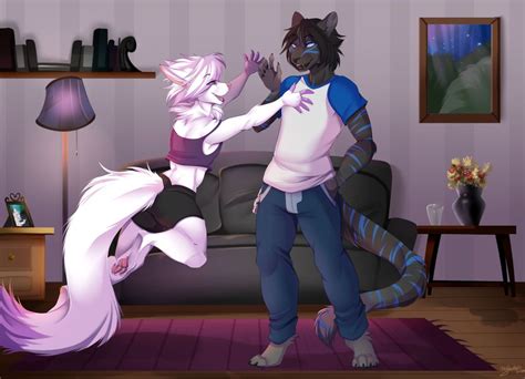 Com Glomp Attack By My Loveless On Deviantart Furry Couple Furry
