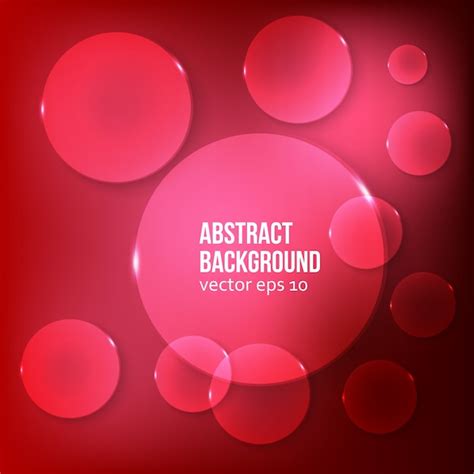 Free Vector Vector Abstract Background Circle Red