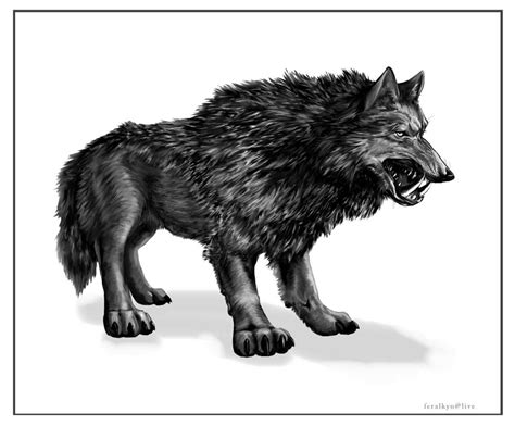 Dire Wolf By Feralkyn On Deviantart