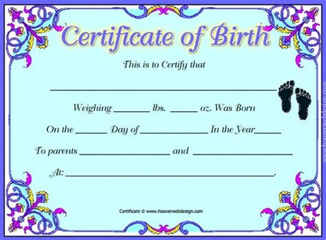 Our fake certificate templates are free, downloadable, and easy to use. 17+ Birth Certificate Templates | Birth certificate, Birth certificate template, Certificate ...