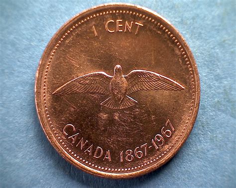 1867 1967 Canada One Cent Queen Elizabeth 11 Confederation