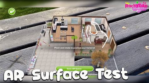 The Sims Freeplay Augmented Reality Surface Test Ar Youtube